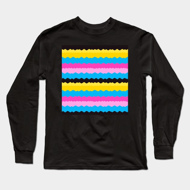 Pansexual Pride | LGBTQ+ Long Sleeve T-Shirt by QueerPatterns